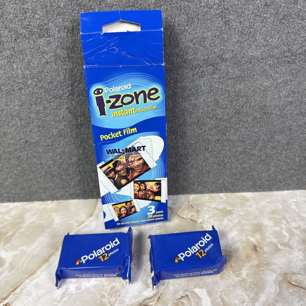 Polaroid i-Zone Instant Sticker 2 Pack 24 Photos Expired Open Box